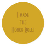 "I Made the Honour Roll!" stickers