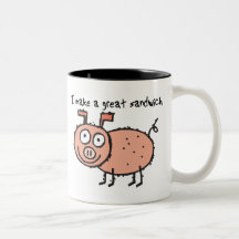 I Make A Great Sandwich Pork Coffee Mugs