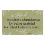 I Manifest Abundance By Being Grateful Affirmation stickers