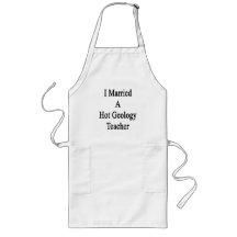 I Married A Hot Geology Teacher Aprons