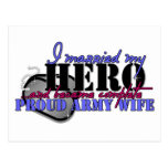 I MARRIED MY HERO ARMY POSTCARD
