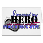 I MARRIED MY HERO COAST GUARD GREETING CARD
