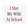 I Met My wife At School Postcard