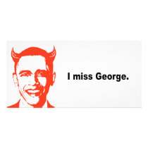 I miss George Custom Photo Card