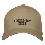 I MISS MY MISS embroidered hats