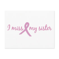 I miss my sister 2 postcard