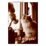 I miss you! greeting card