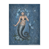 I Miss You Mermaid Postcard