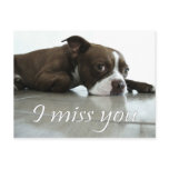 I miss you postcards