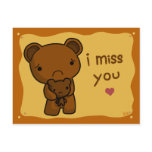 I Miss You Postcard