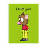 I Miss You Postcard