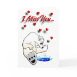 I Miss You Valentine card