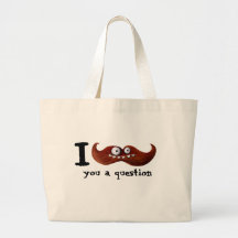 I Moustache You A Question... Canvas Bag