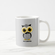 I moustache you a question owl mug