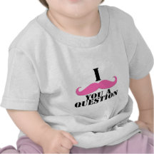 I Moustache You A Question Pink Moustache T-shirt