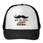 I moustache you for some bacon mesh hats