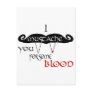 I Moustache You For Some Blood Postcard