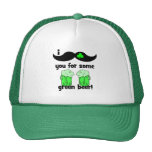 I moustache you for some green beer! mesh hats