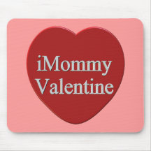 I Mummy Valentines Day T-shirts and Gifts Mousemats