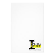 I Need A Cure 1 Endometriosis Customized Stationery