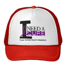 I NEED A CURE 1 EPILEPSY T-Shirts Hats