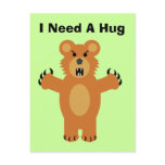 I Need A Hug postcards
