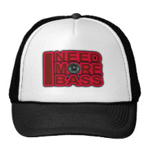 I NEED MORE BASS-Dubstep-DnB-DJ-Hip Hop-Club Mesh Hats