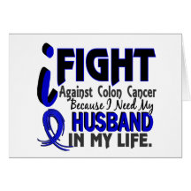 I Need My Husband Colon Cancer Cards