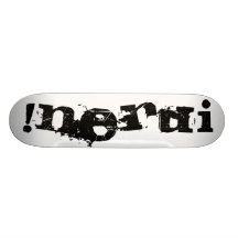 i nerd! skateboard deck