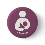 I Nurse Breastfeeding Icon - Mauve buttons