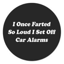 Car Alarm Sticker