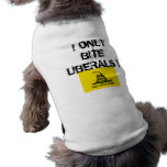 , I ONLY BITE LIBERALS pet clothing