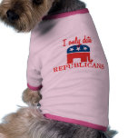 I Only Date Republicans Dog Shirt pet clothing