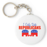 I Only Date Republicans keychains
