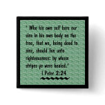I Peter 2:24 scripture button
