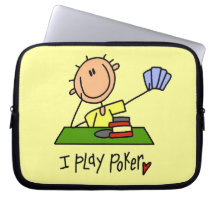 I Play Poker Computer Sleeve