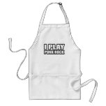 I PLAY PUNK ROCK guys girls Punk Rock Music aprons