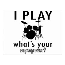 I play what's your superpower postcard