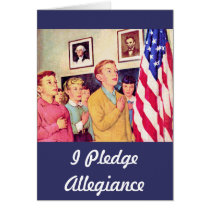 I Pledge Allegiance To the Flag Greeting Cards