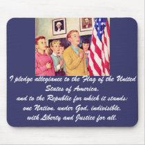 I Pledge Allegiance To the Flag Mouse Pad