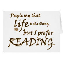 I Prefer Reading Card