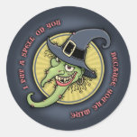 I Put A Spell On You Round Sticker