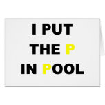 I put the P in Pool Card