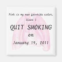 I quit smoking refrigerator magnets