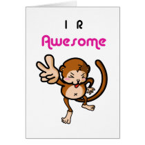 I R Awesome Monkey Cards