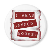 I read banned books! fridge magnets