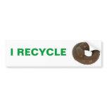 I RECYCLE bumper stickers