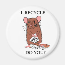 I Recycle, Do You? Fridge Magnets