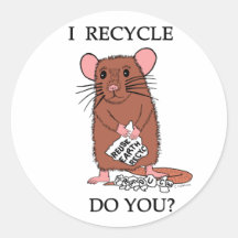 I Recycle, Do You? Sticker