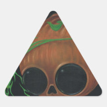 i remember halloween triangle sticker